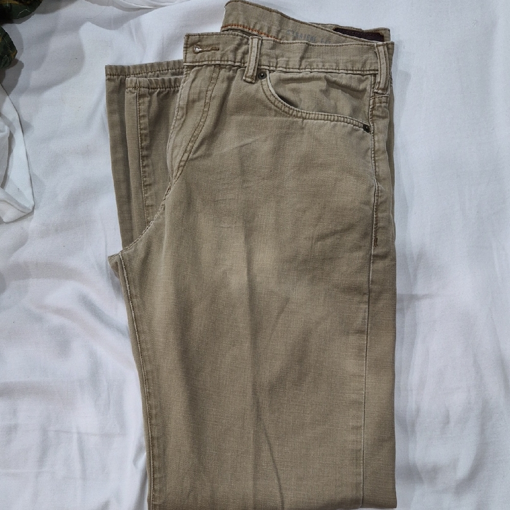 Dockers Men's Khaki Chinos Straight Fit 100% Cotton Size 34x34